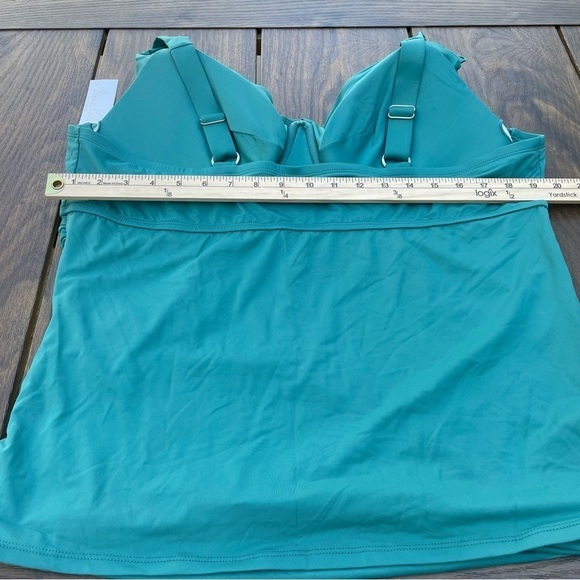 Anne Cole Plus Size Twisted Front Underwire Tankini 24 W Macys - Picture 5 of 9